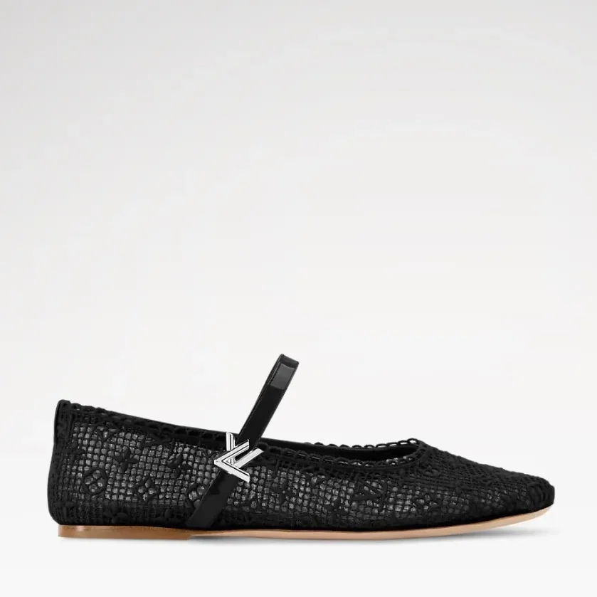 Louis Vuitton Romy Flat Ballerinas Noir 1AK24P Louis Vuitton Romy Flat Ballerinas Noir 1AK24P