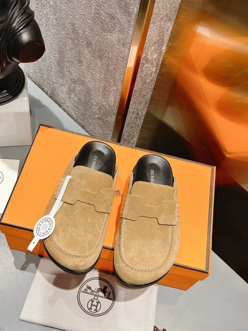 Hermes Go Mule Brown Hermes Go Mule Brown