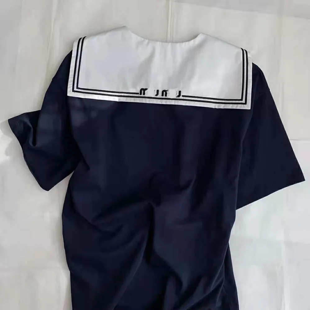 Miu Miu Cotton T for Women in shirt with Embroidered Logo Miu Miu Cotton T for Women in shirt with Embroidered Logo