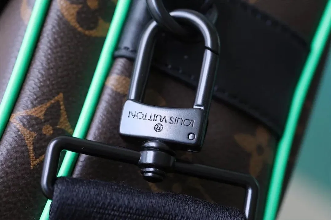 Louis Vuitton S-Lock Messenger Monogram Macassar By Virgil Ablohs Minty Green Louis Vuitton S-Lock Messenger Monogram Macassar By Virgil Ablohs Minty Green