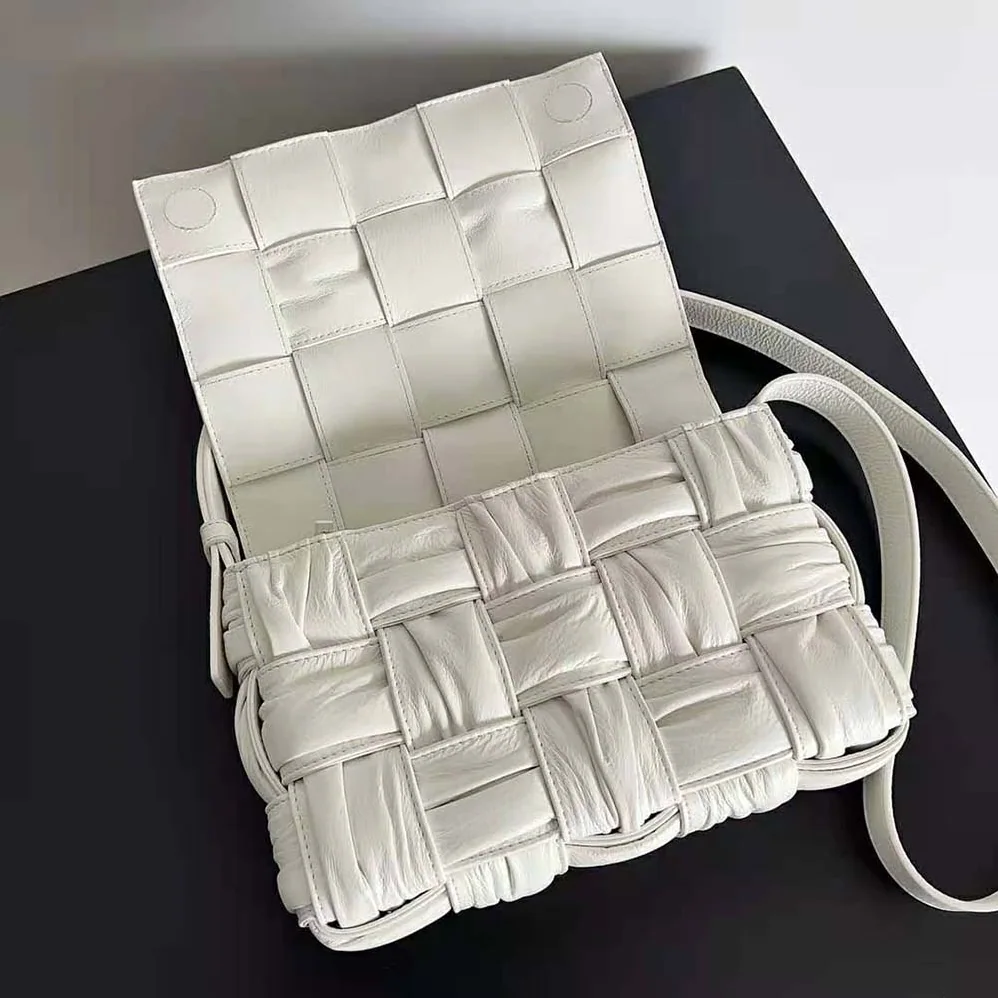 Bottega Veneta Cassette Foulard Intreccio Leather Cross for Women in Body Bag