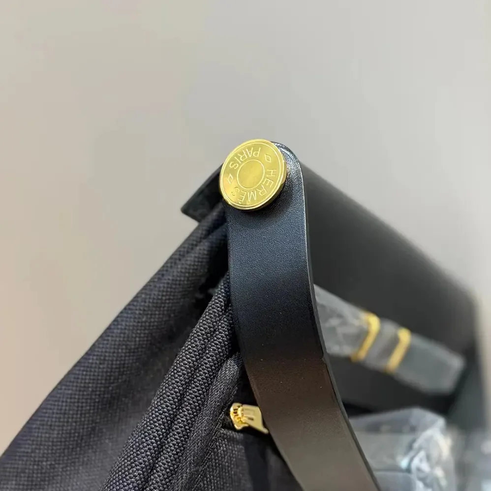 Hermes Herbag Zip 20 Bag for Women in Black/Gold Hermes Herbag Zip 20 Bag for Women in Black/Gold