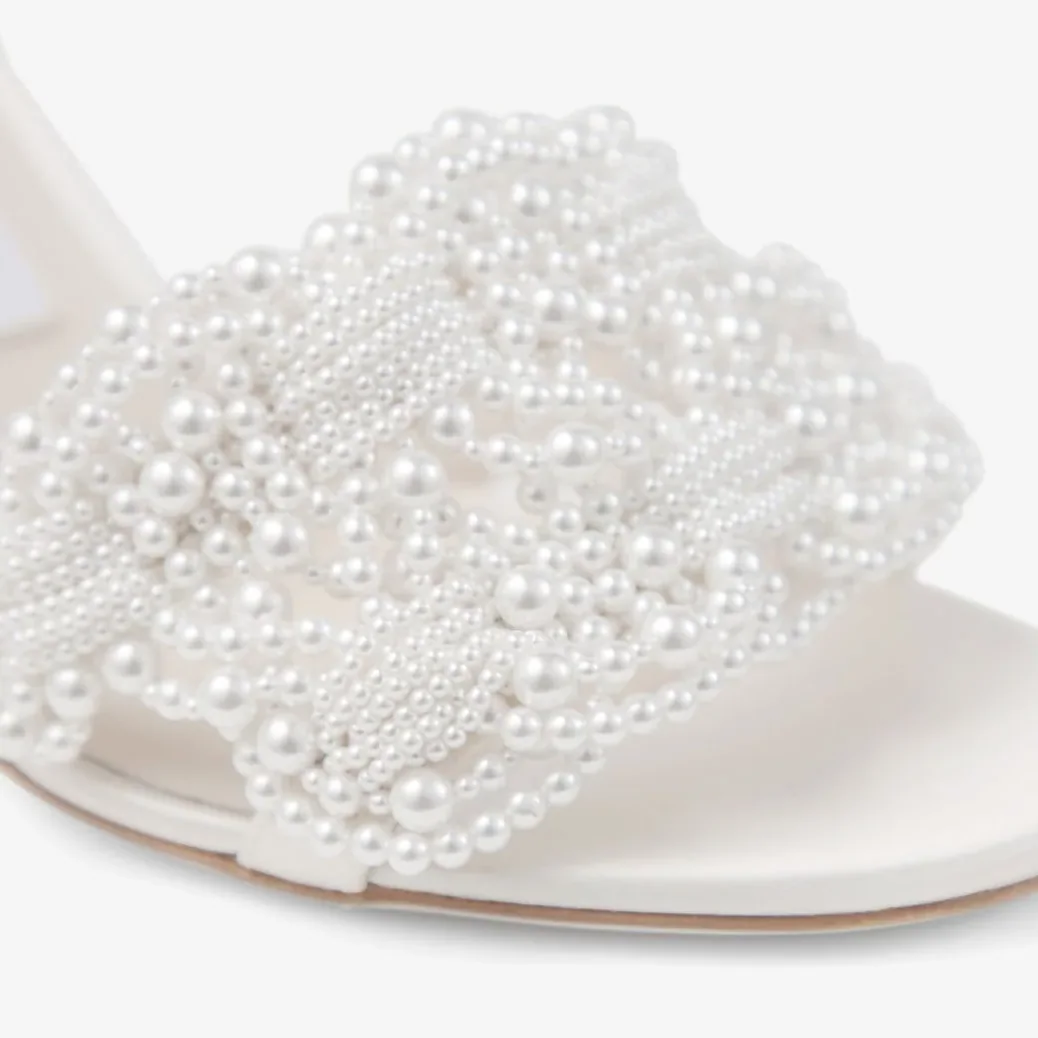 Jimmy Choo Cary 85 Block Heel Sandal Ivory/White CARY85OBD Jimmy Choo Cary 85 Block Heel Sandal Ivory/White CARY85OBD
