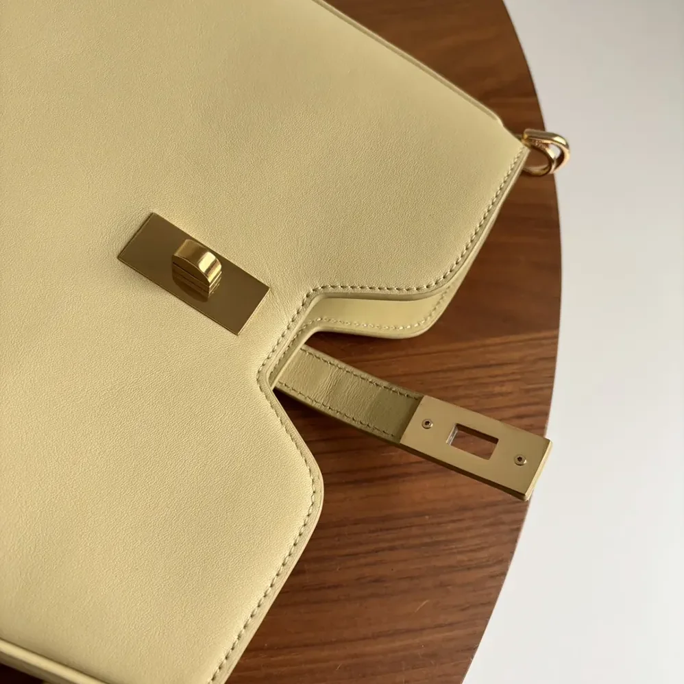 Celine Small Camille 16 Soft Bag in Smooth Calfskin for Women in Yellow
