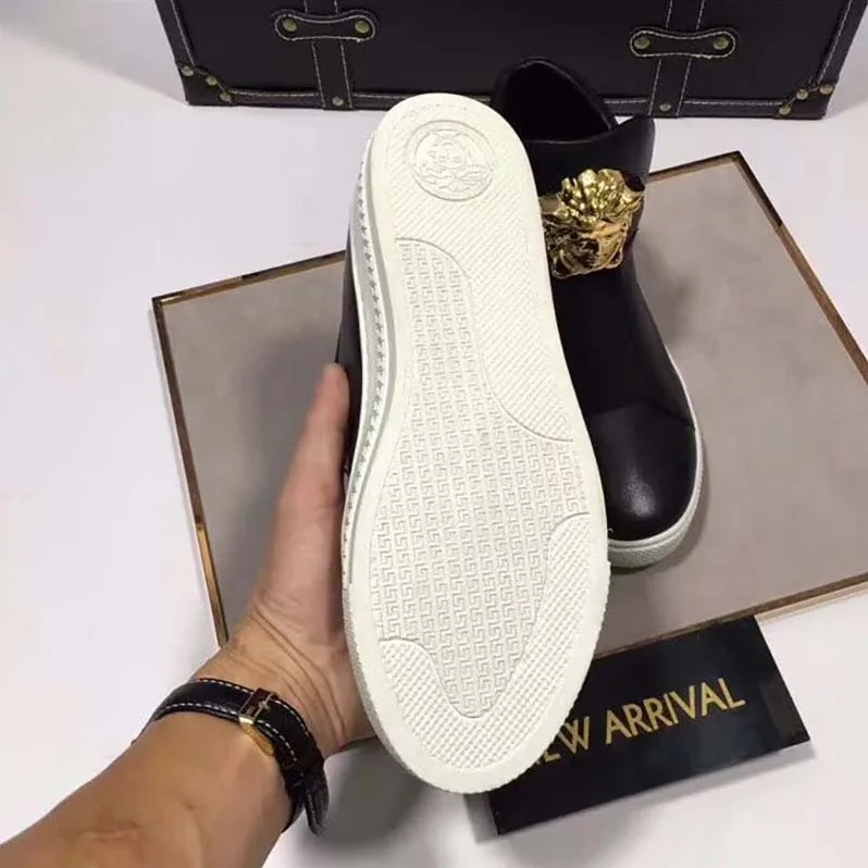 Versace Shoes Palazzo High-Top Sneakers for Men in Black