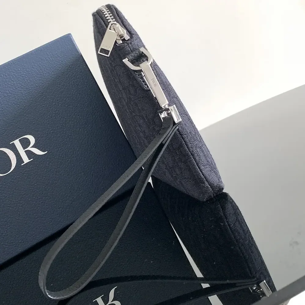Dior Pouch Black Dior Oblique Jacquard for Men Dior Pouch Black Dior Oblique Jacquard for Men