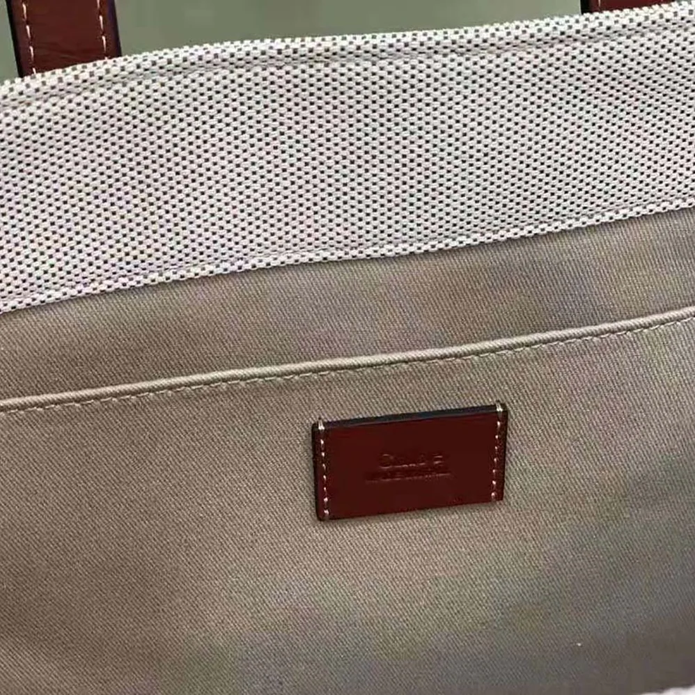 Chloe Corita Kent Large Tote in Embroidered Artwork and Shiny Calfskin for Women