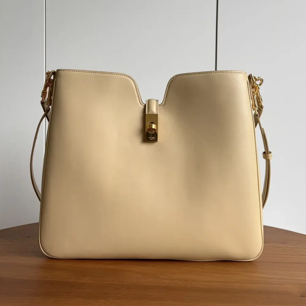 Celine Medium Camille 16 Soft Bag in Smooth Calfskin for Women in Sandy Celine Medium Camille 16 Soft Bag in Smooth Calfskin for Women in Sandy