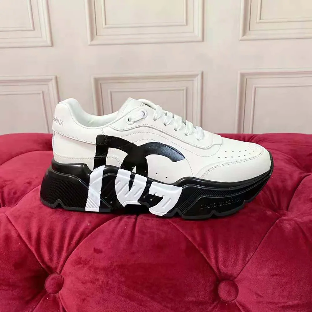 Dolce Gabbana D&G Calfskin Daymaster Sneakers for Women in Black Dolce Gabbana D&G Calfskin Daymaster Sneakers for Women in Black