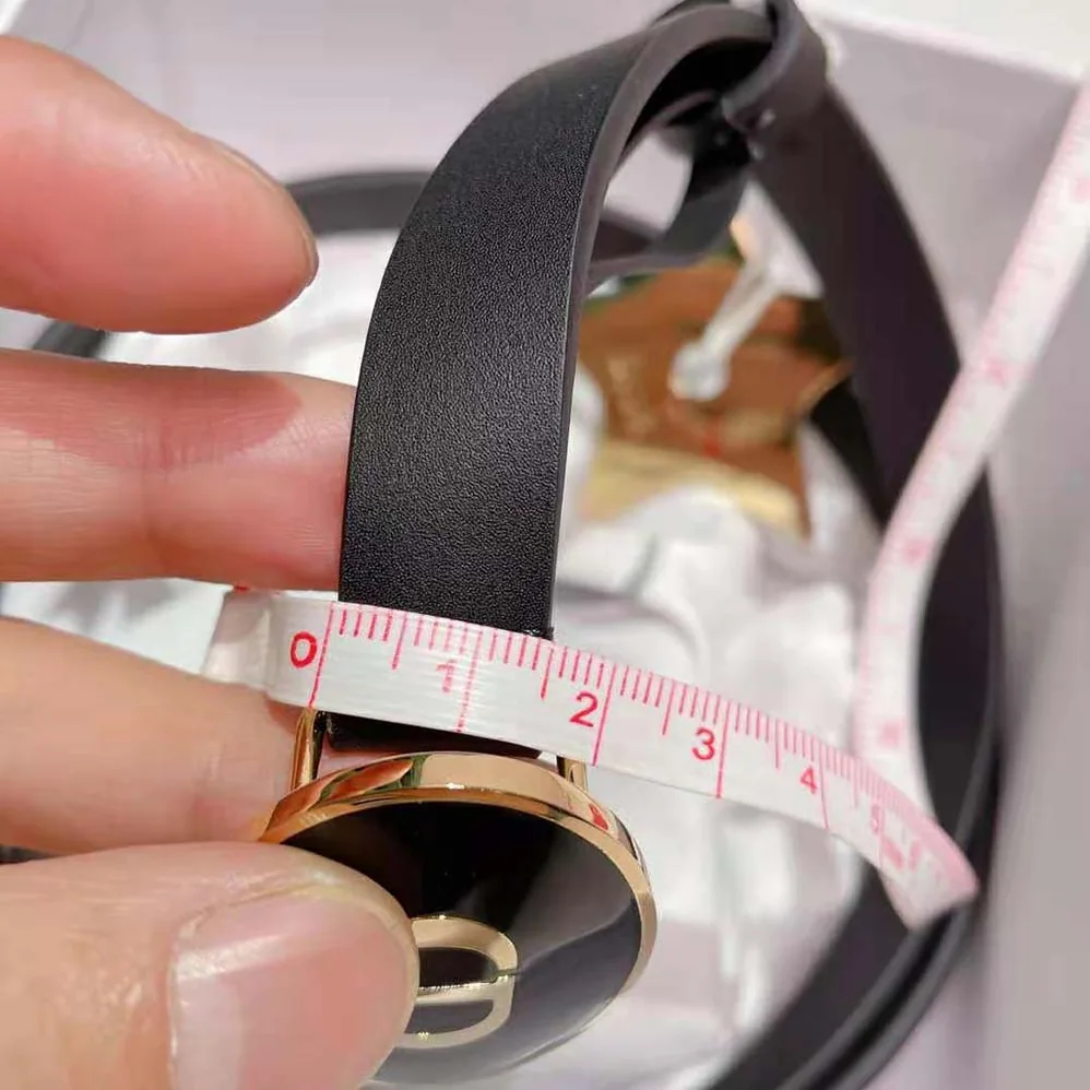 Dior Teddy-D Belt Smooth Calfskin-15 MM for Women in Black