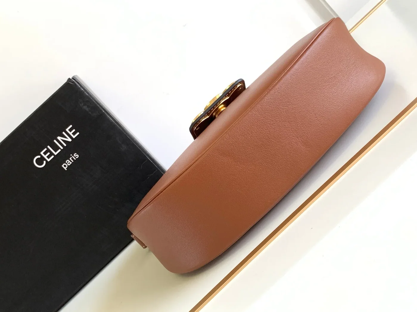 Celine Ava Triomphe Soft Bag Brown / .04LU Celine Ava Triomphe Soft Bag Brown / .04LU