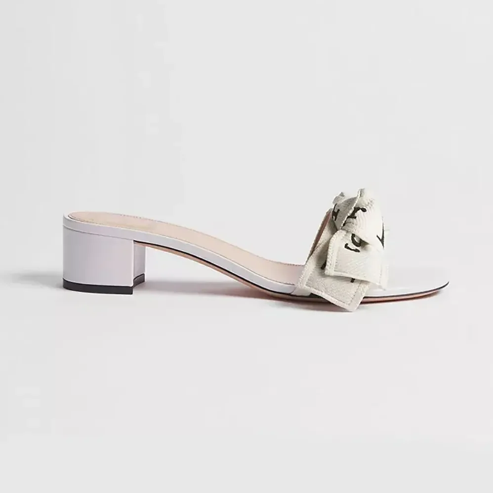 Dior J'Adior Heeled Slide Ivory Embroidered Cotton for Women Dior J'Adior Heeled Slide Ivory Embroidered Cotton for Women