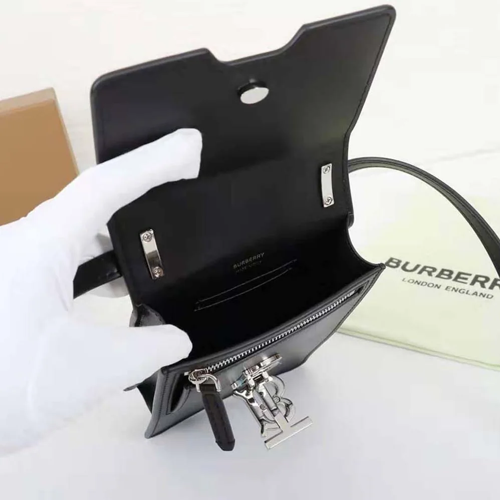 Burberry Leather Robin Bag for Women in Black