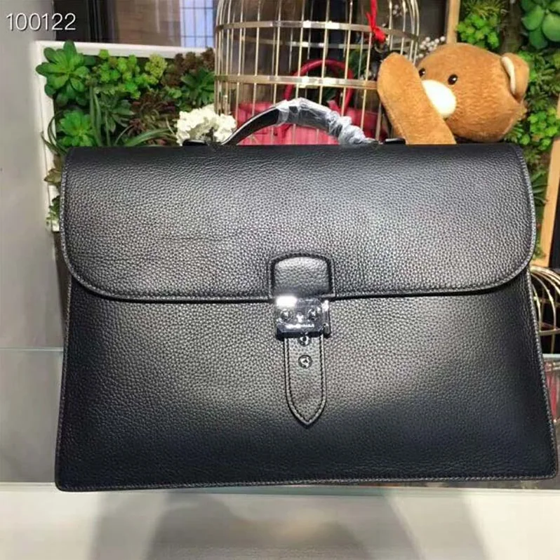Hermes Sac A Depeches 38 Briefcase for Men in Black Hermes Sac A Depeches 38 Briefcase for Men in Black