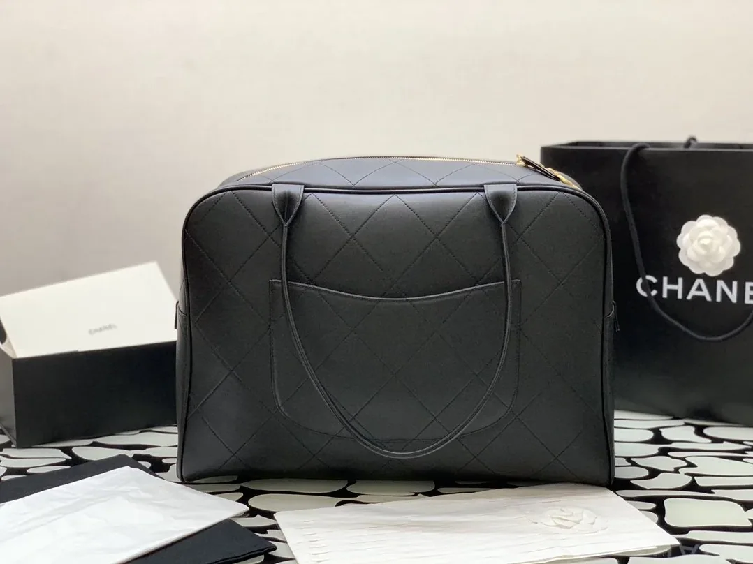 Chanel Maxi Bowling Bag Black / Chanel Maxi Bowling Bag Black /