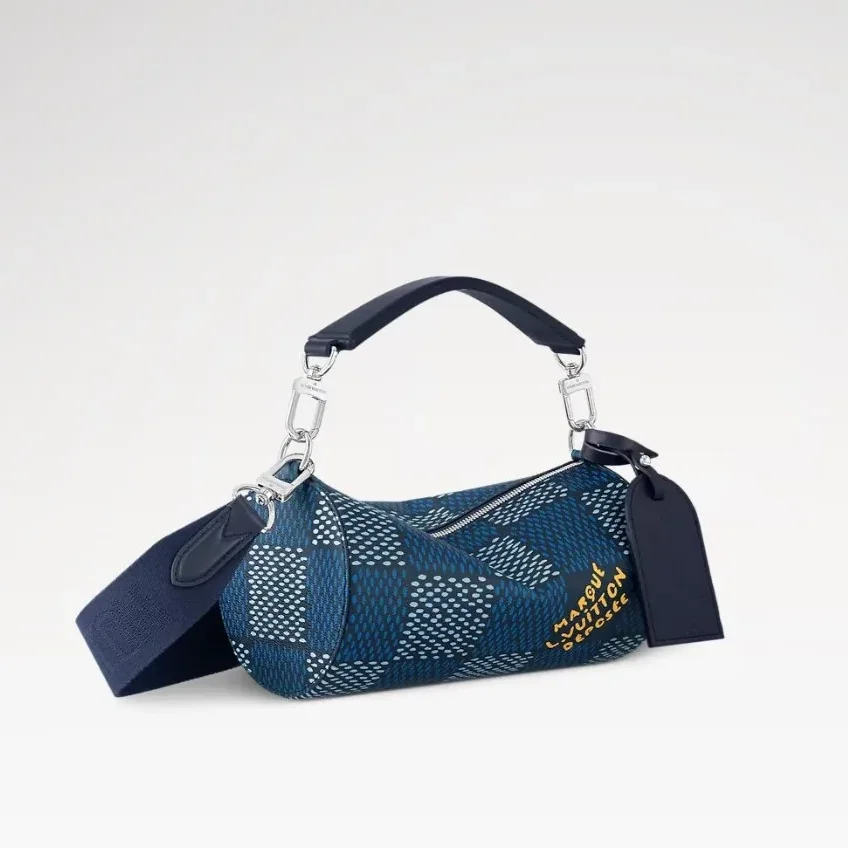 Louis Vuitton Soft Polochon PM Bag Blue / Louis Vuitton Soft Polochon PM Bag Blue /