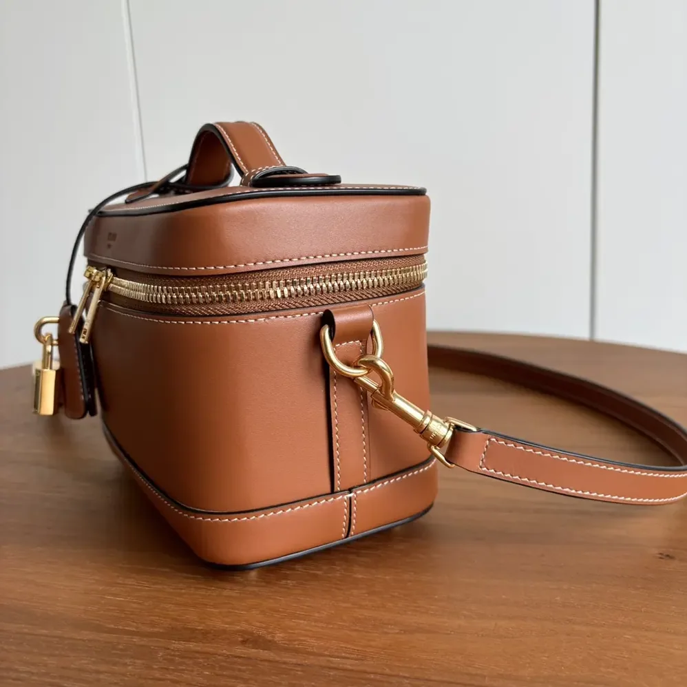 Celine Vanity in Natural Calfskin for Unisex in Brown Celine Vanity in Natural Calfskin for Unisex in Brown