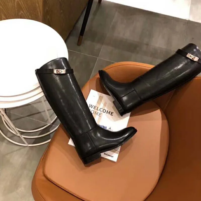 Hermes Shoes Jumping Boot in Calfskin for Women in Black Hermes Shoes Jumping Boot in Calfskin for Women in Black