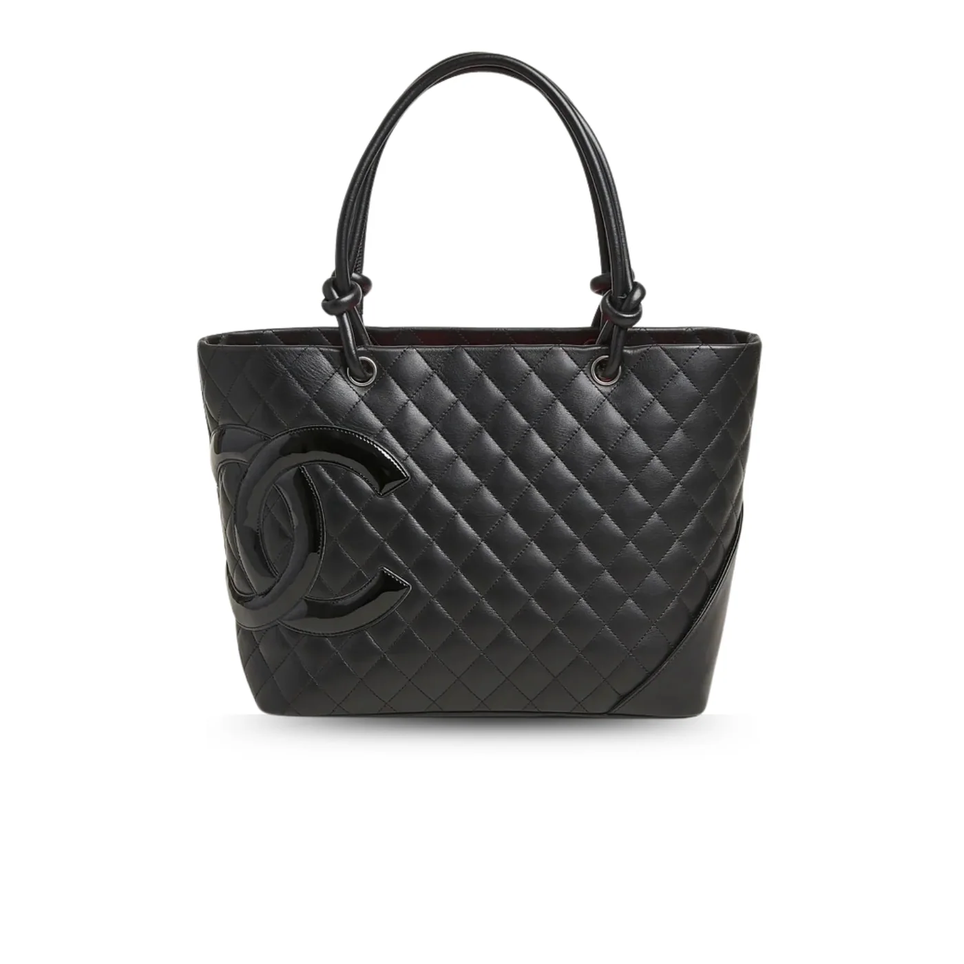 Chanel Cambon Ligne Large Tote Bag in Black Silver Hardware Chanel Cambon Ligne Large Tote Bag in Black Silver Hardware