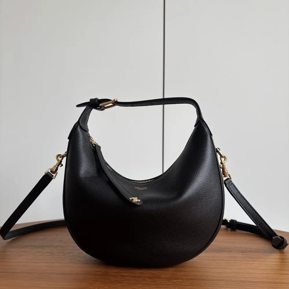 Celine Teen Celine Llulu in Grained Calfskin for Women in Black Celine Teen Celine Llulu in Grained Calfskin for Women in Black