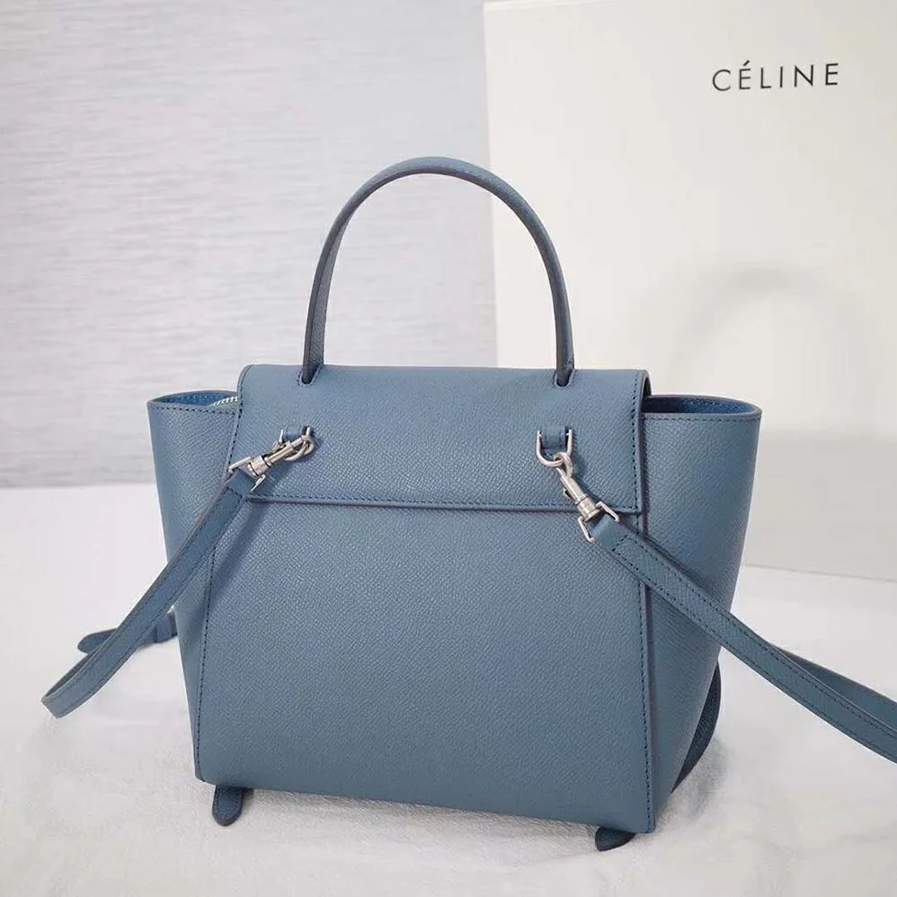 Celine Nano Belt Bag in Grained Calfskin Bag for Women in Navy Celine Nano Belt Bag in Grained Calfskin Bag for Women in Navy
