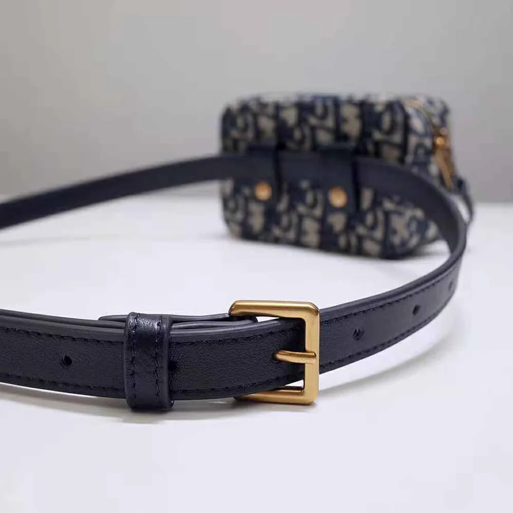 Dior Oblique Belt Pouch Blue Dior Oblique Jacquard for Women Dior Oblique Belt Pouch Blue Dior Oblique Jacquard for Women