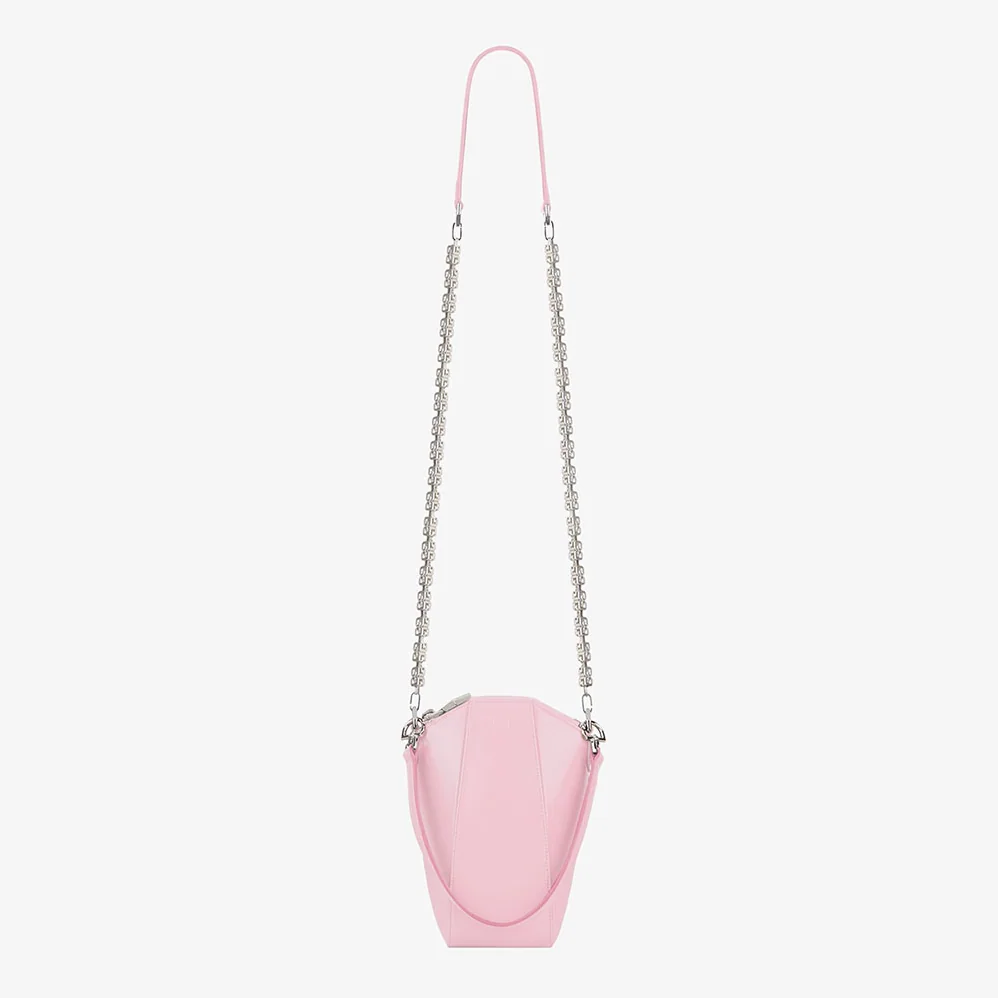 Givenchy Mini Antigona Vertical Bag in Box Leather for Women in Pink