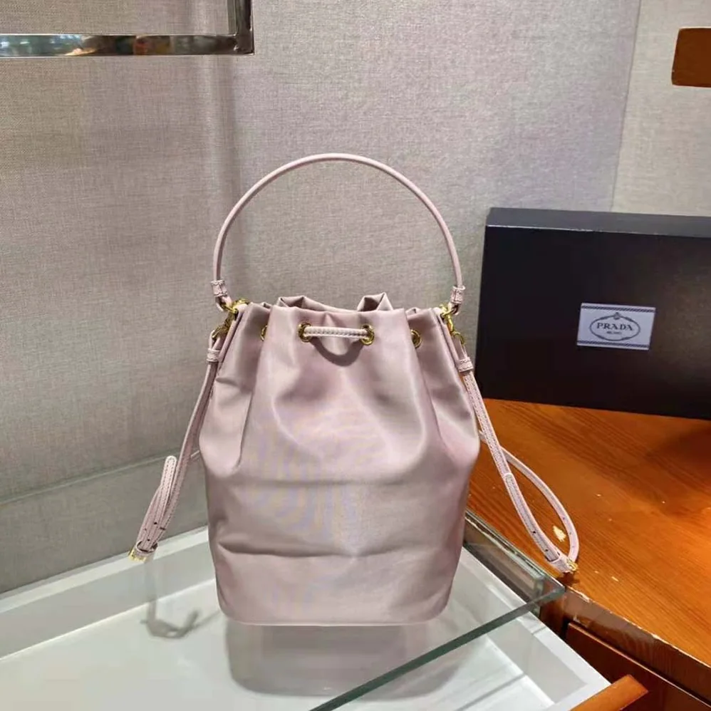 Prada Duet Re-Nylon Shoulder Bag for Women in Pink Prada Duet Re-Nylon Shoulder Bag for Women in Pink