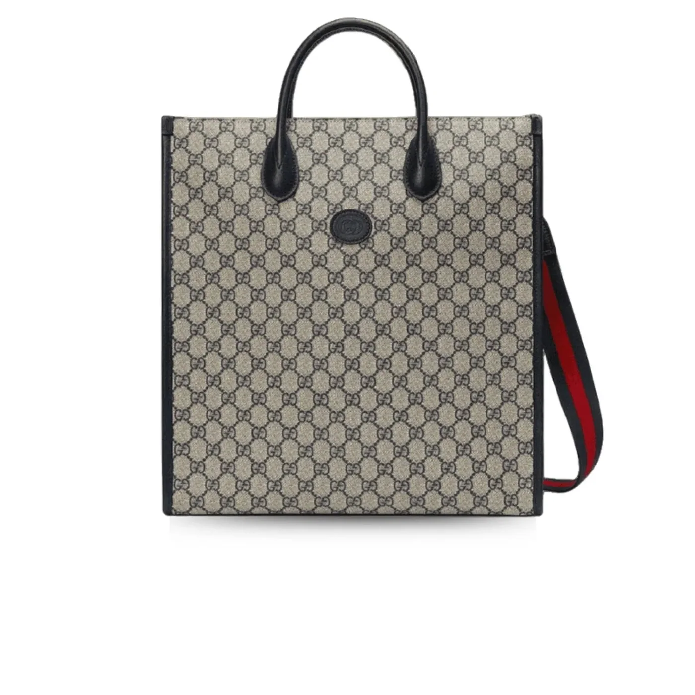 Gucci Tote Bag With Interlocking G Beige And Blue / Gucci Tote Bag With Interlocking G Beige And Blue /