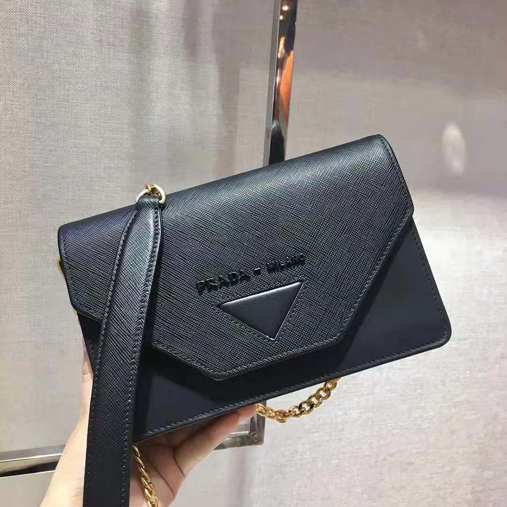 Prada Leather Mini-Bag for Women in Black Prada Leather Mini-Bag for Women in Black