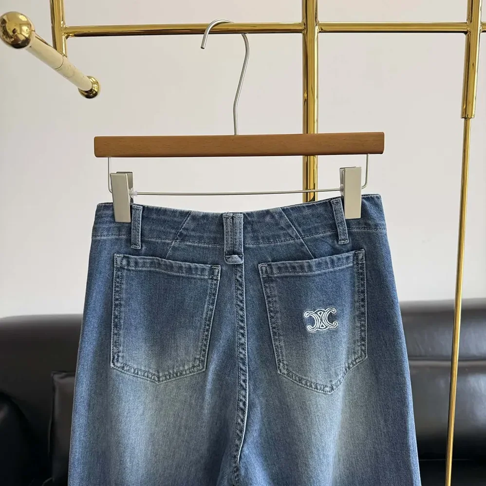 Celine Flare Jeans 002 in Lightweight Cotton Denim for Women