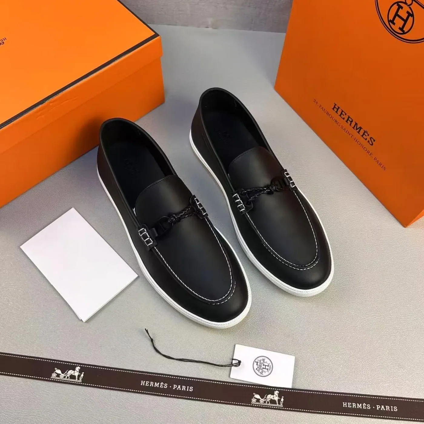 Hermes Ignacio Loafers Noir Hermes Ignacio Loafers Noir