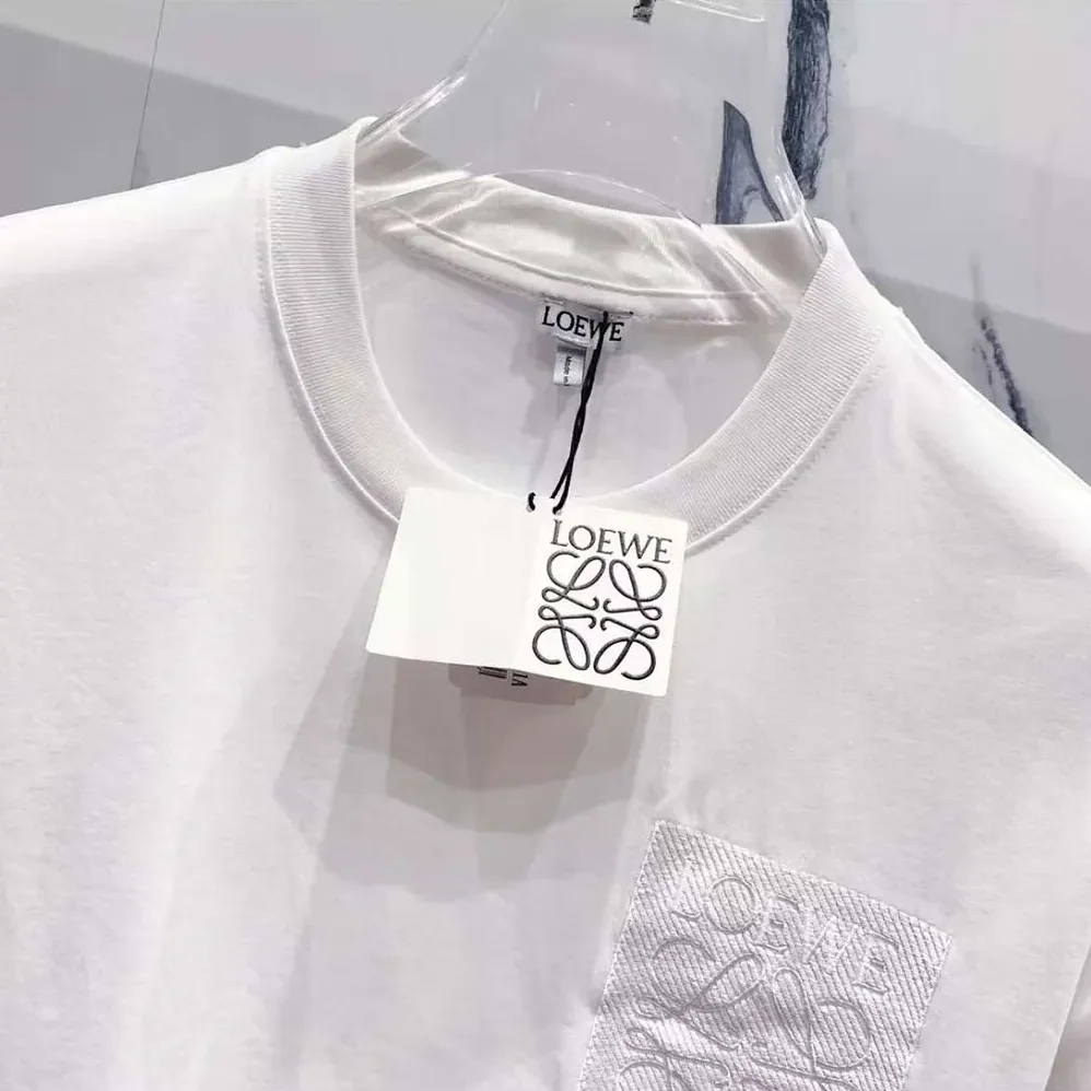 Loewe Relaxed Fit T-shirt in Cotton for Men in White Loewe Relaxed Fit T-shirt in Cotton for Men in White