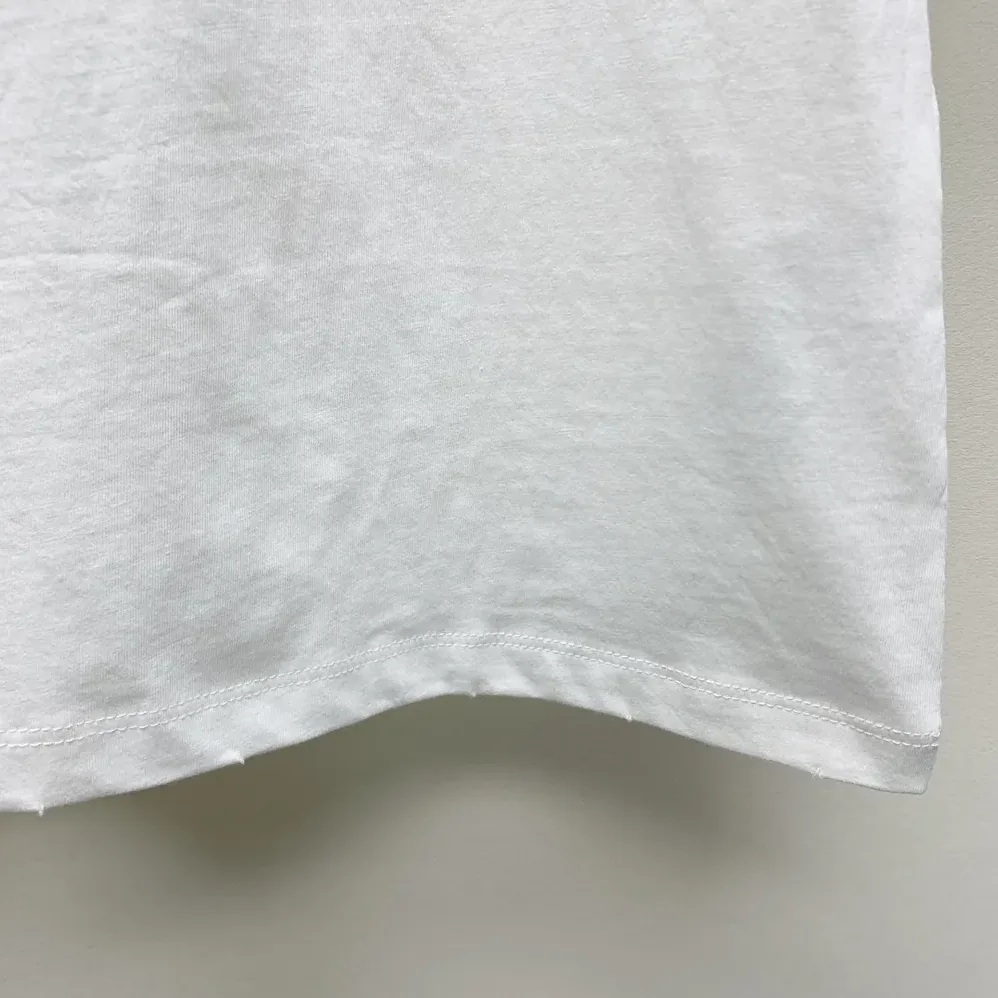 Dior Embroidered T-Shirt White Cotton and Linen Jersey for Women Dior Embroidered T-Shirt White Cotton and Linen Jersey for Women