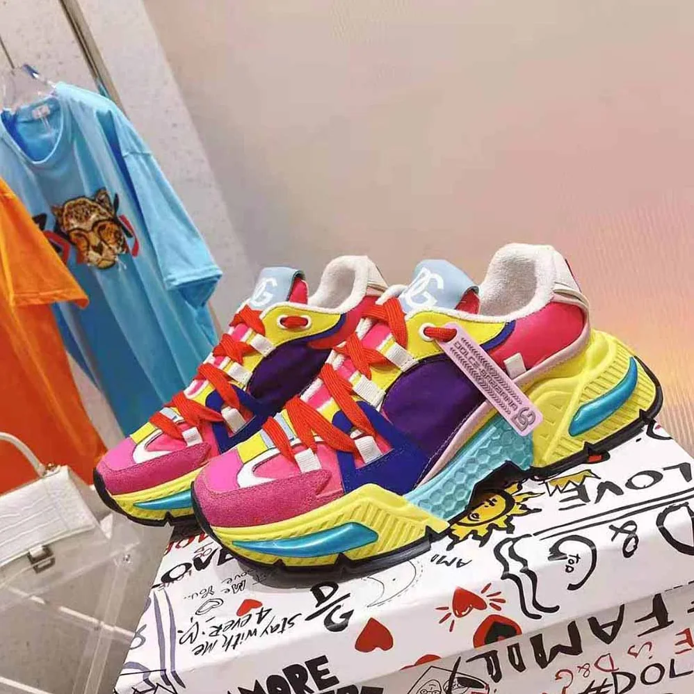 Dolce Gabbana D&G Mixed for Women in Material Airmaster Sneakers Dolce Gabbana D&G Mixed for Women in Material Airmaster Sneakers