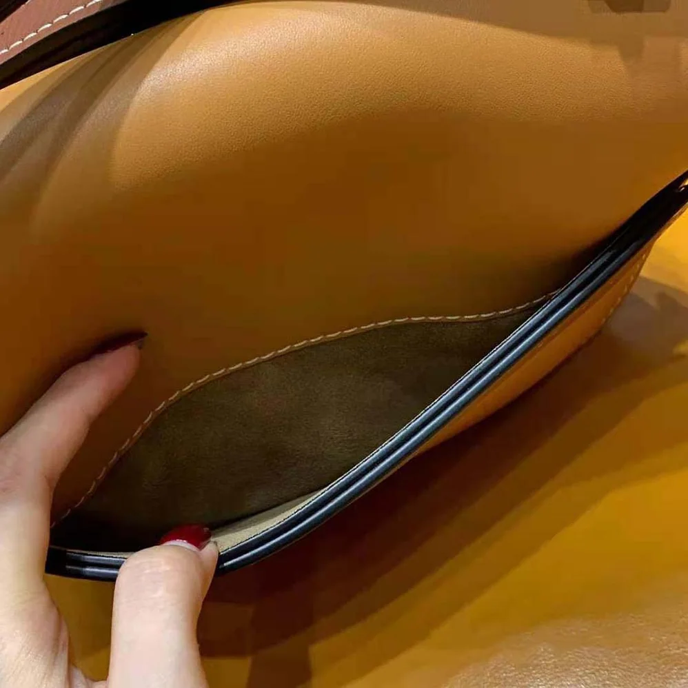 Loewe Small Gate Bag in Soft Calfskin for Women in Brown Loewe Small Gate Bag in Soft Calfskin for Women in Brown