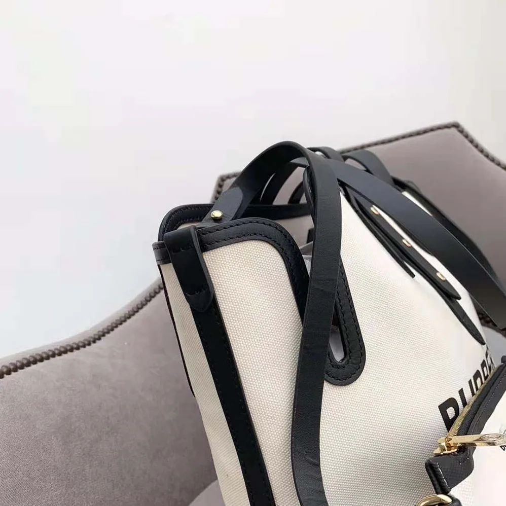 Burberry The Medium Soft Cotton Canvas Belt Bag for Women in White