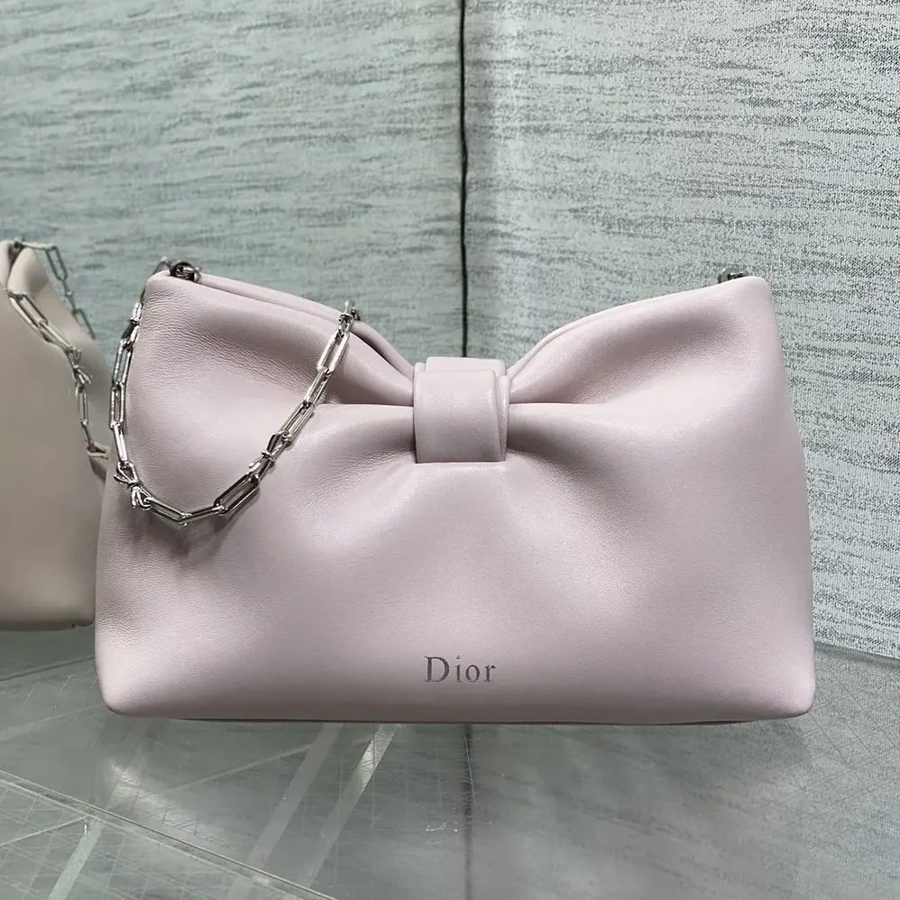 Dior Small Dior Bow Bag Rose Songe lambskin for Women Dior Small Dior Bow Bag Rose Songe lambskin for Women
