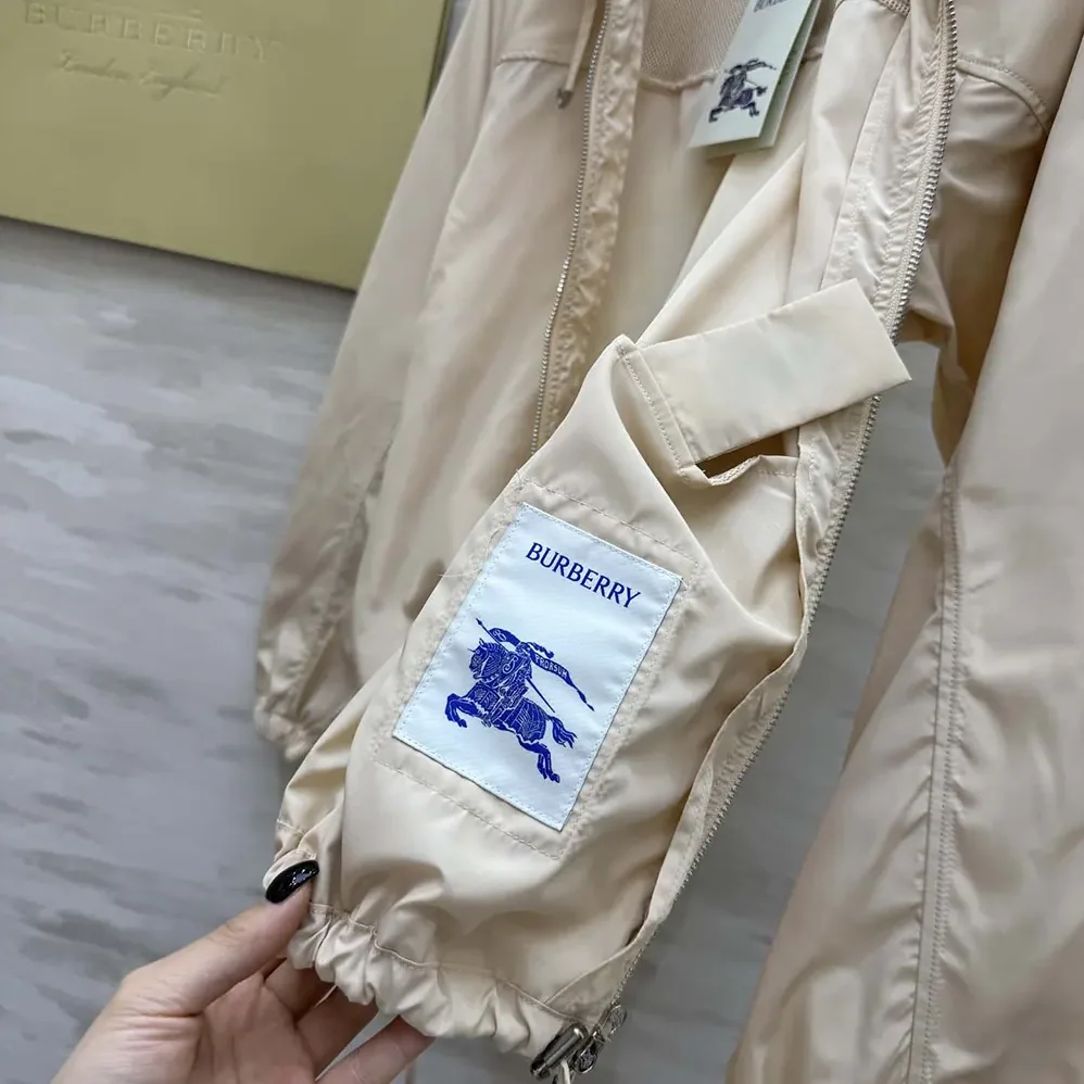 Burberry Nylon Cotton Jacket for Men in Pink