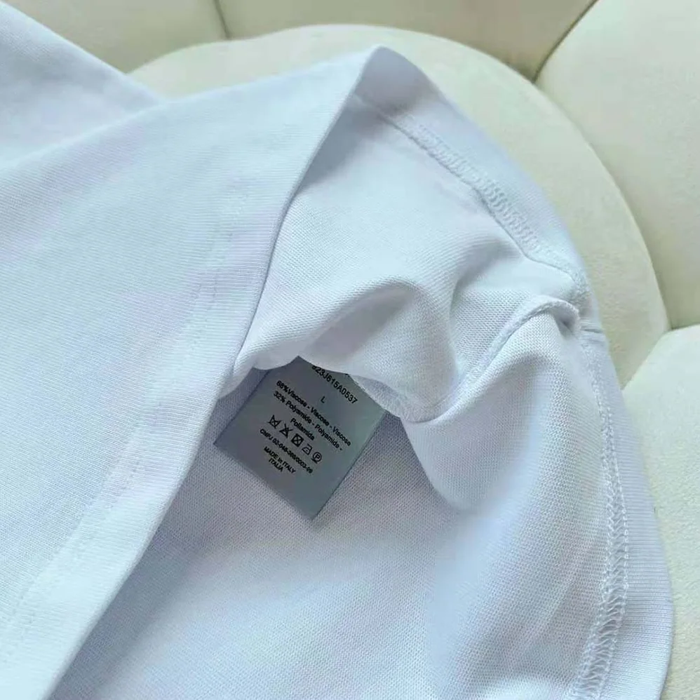 Dior Relaxed-Fit T-shirt White Organic Cotton Compact Jersey for Men