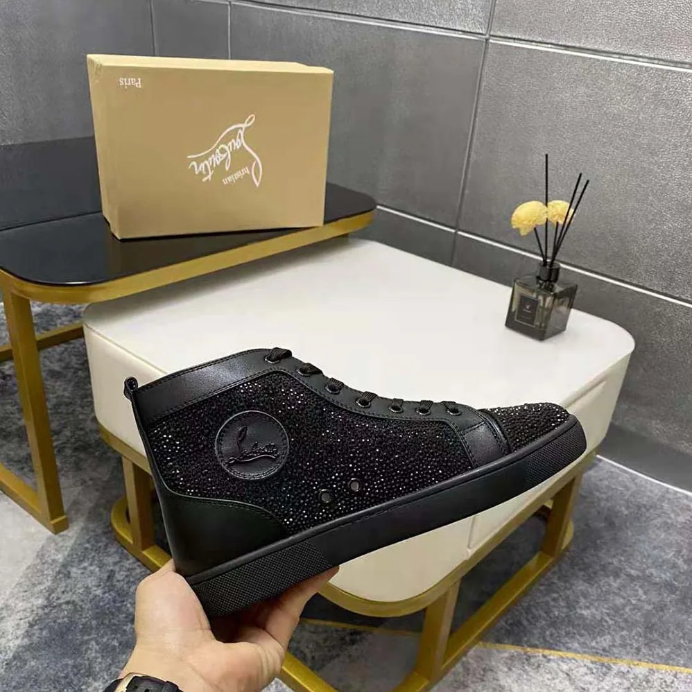 Christian Louboutin Louis Strass for Men in Black