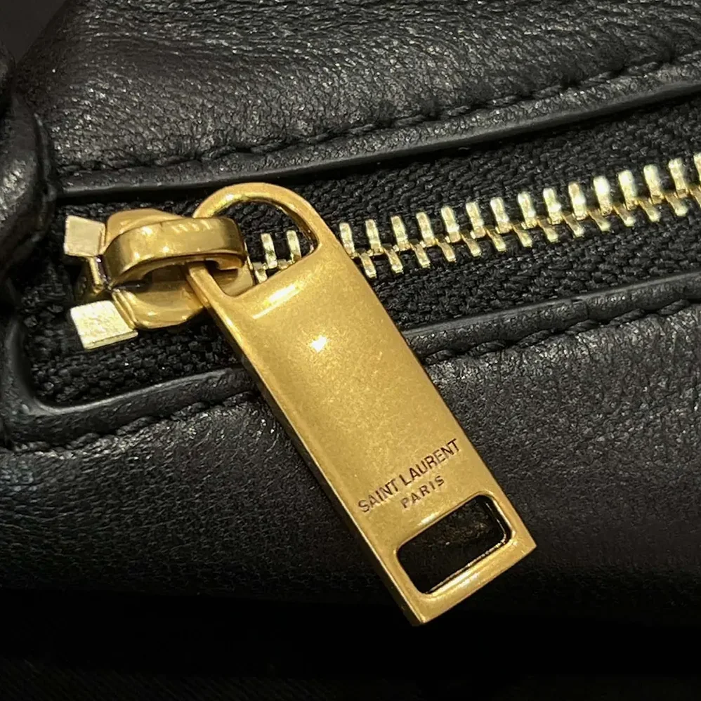 Saint Laurent YSL Amalia Mini Hobo In Lambskin Black for Women Saint Laurent YSL Amalia Mini Hobo In Lambskin Black for Women