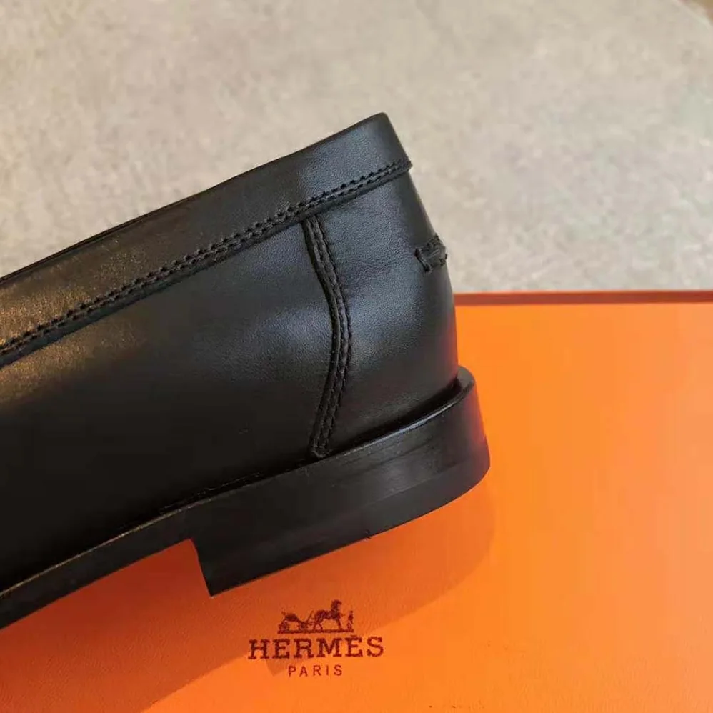 Hermes Royal Loafer in Goatskin and Calfskin-White H241072Z for Women Hermes Royal Loafer in Goatskin and Calfskin-White H241072Z for Women