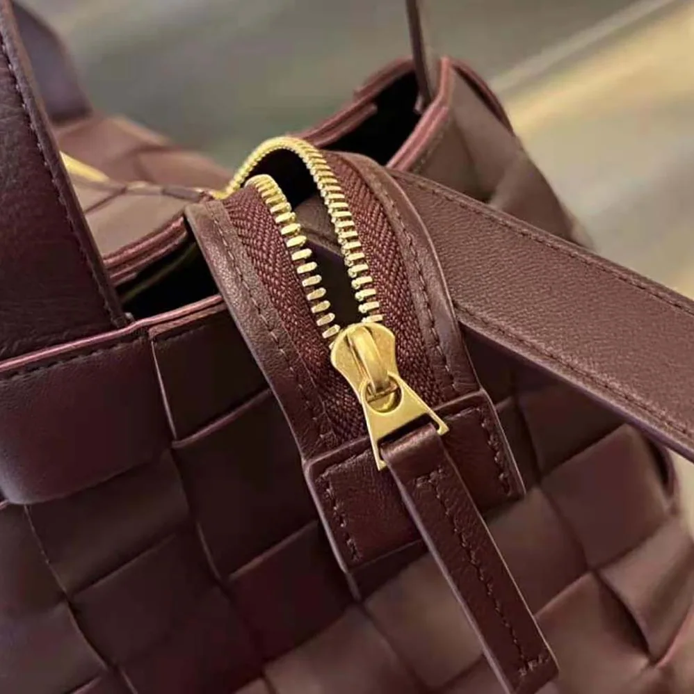 Bottega Veneta Bowling Cassette Medium Intreccio Leather Bowling Bag with Detachable Strap for Women Bottega Veneta Bowling Cassette Medium Intreccio Leather Bowling Bag with Detachable Strap for Women