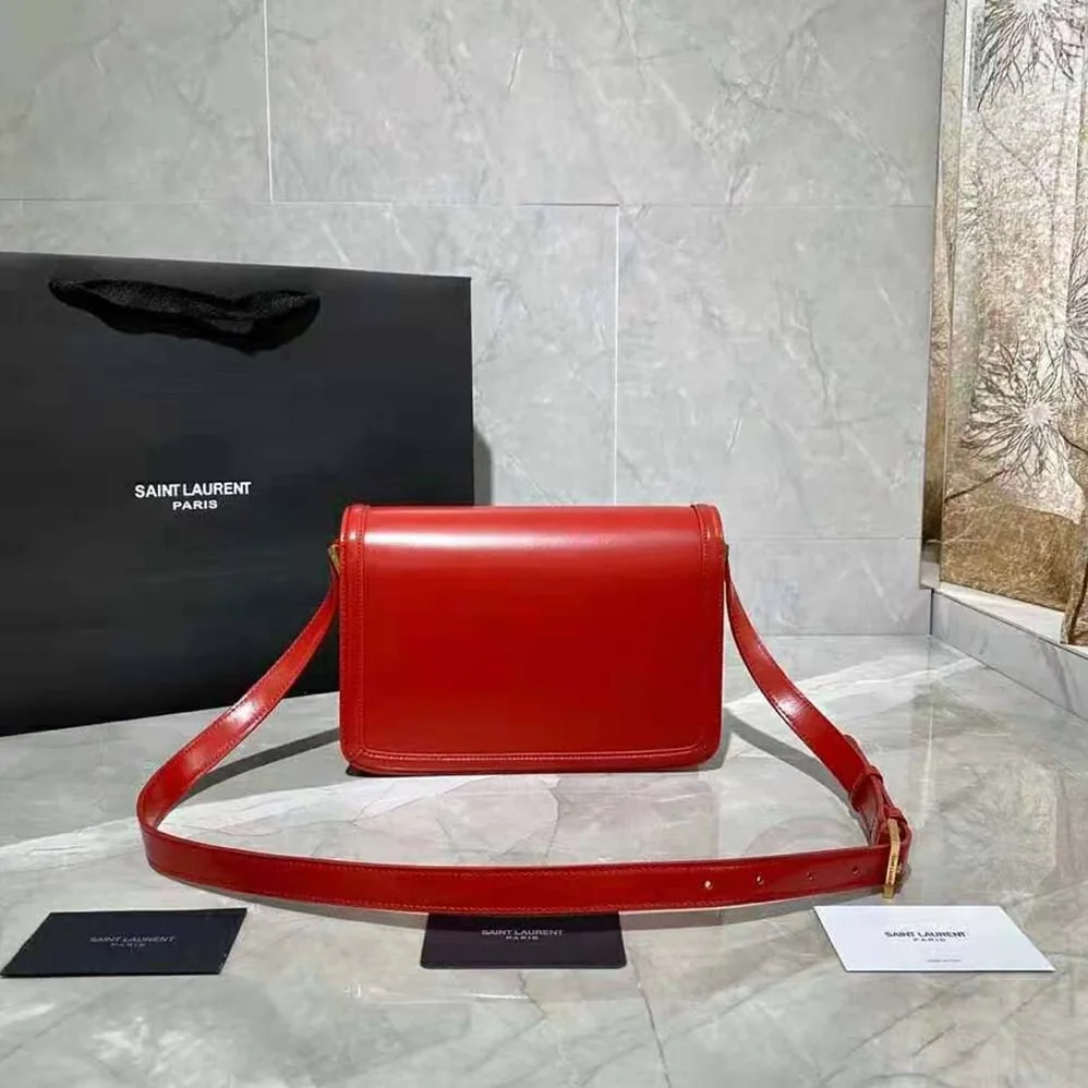 Saint Laurent YSL Solferino Medium Satchel in Box Saint Laurent Leather for Women Saint Laurent YSL Solferino Medium Satchel in Box Saint Laurent Leather for Women