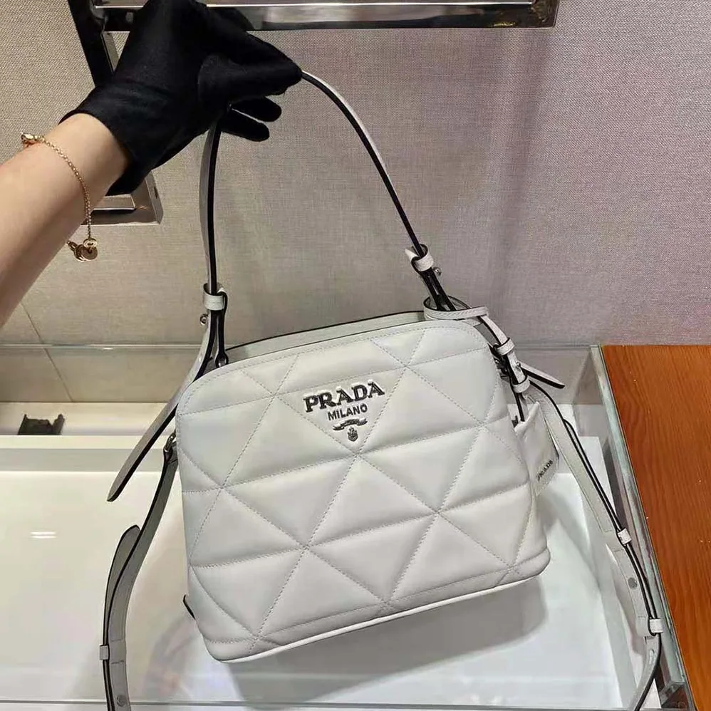 Prada Spectrum Small Leather Bag for Women in White Prada Spectrum Small Leather Bag for Women in White