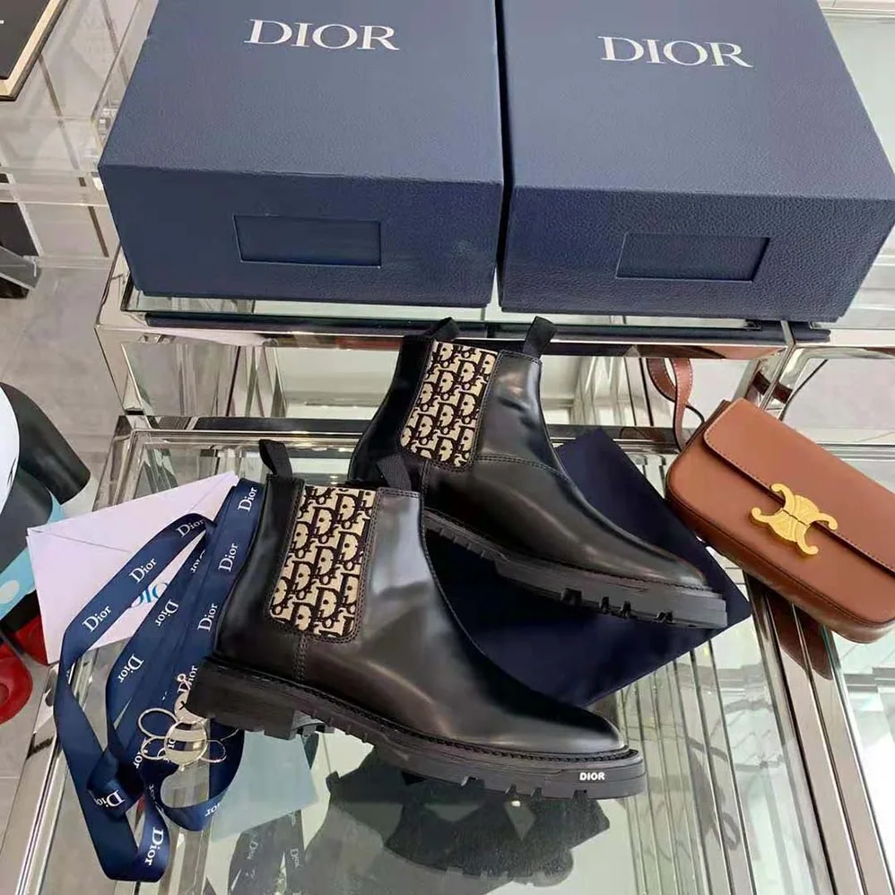 Dior Explorer II Chelsea Boot Black Polished Calfskin for Men Dior Explorer II Chelsea Boot Black Polished Calfskin for Men