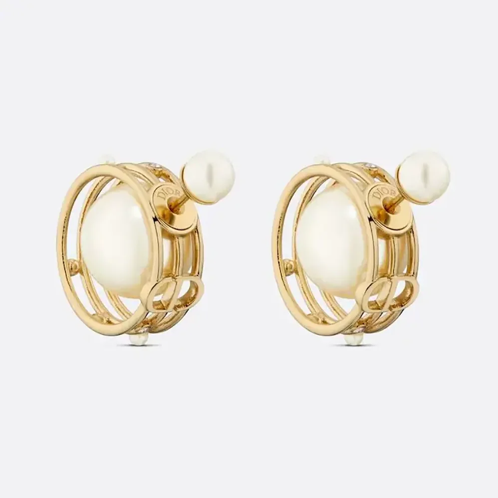 Dior Tribales Earrings Gold for Women in Finish Metal Dior Tribales Earrings Gold for Women in Finish Metal