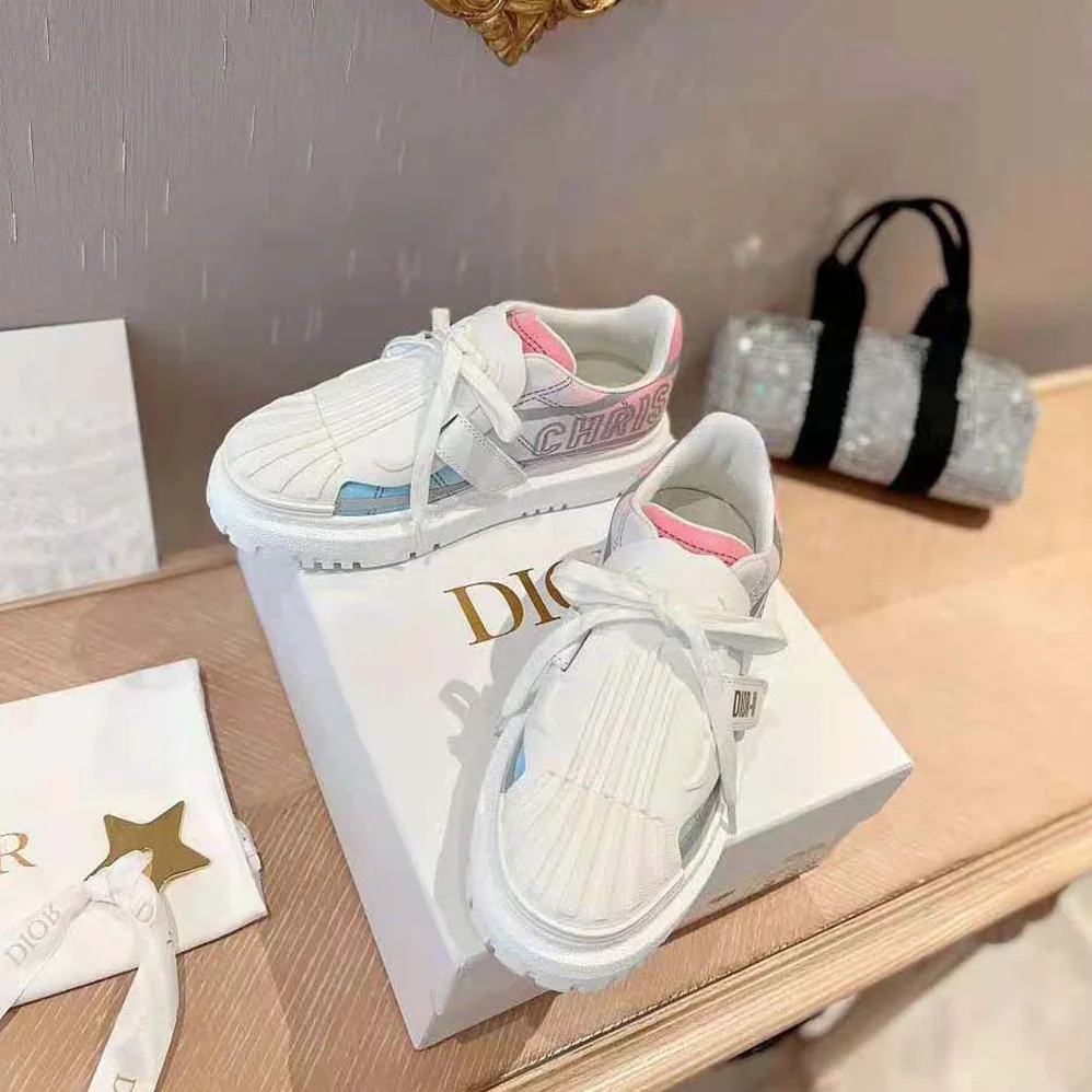 Dior Dior-id Sneaker Multicolor Gradient and Reflective Technical Fabric for Women Dior Dior-id Sneaker Multicolor Gradient and Reflective Technical Fabric for Women