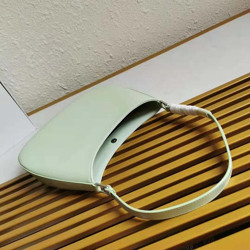 Prada Prada Cleo Brushed Leather Shoulder Bag for Women in Aqua